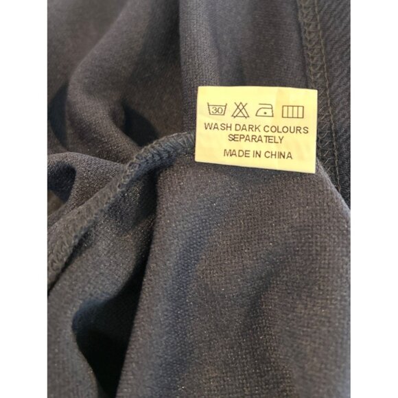 Oxiuly Fashion Dress Women's‎  Navy Blue pockets Fit & Flare Office Career sz M - Picture 11 of 12